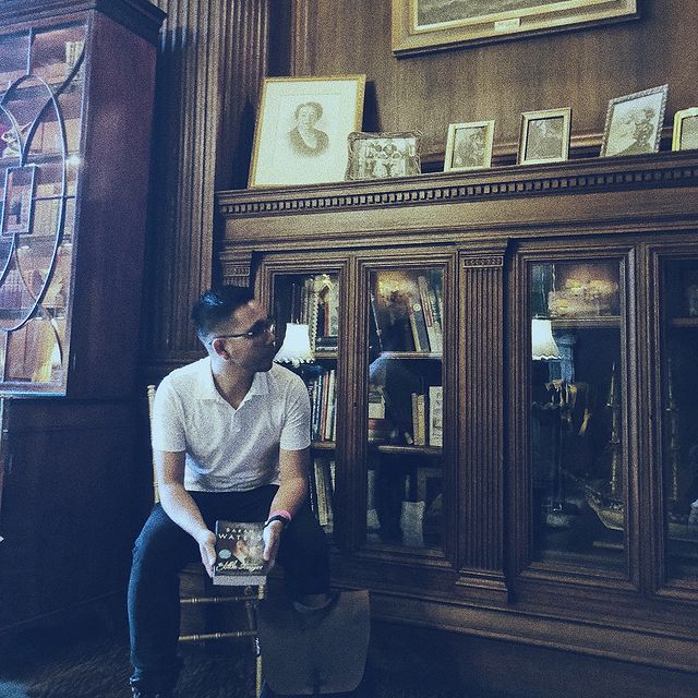 Vintage library interior